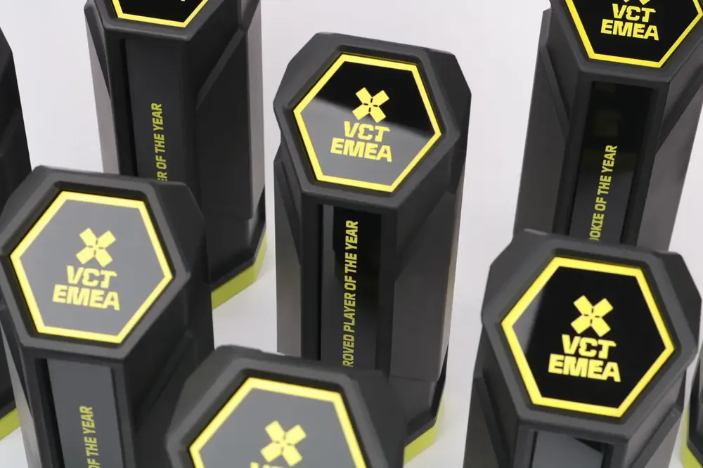 VCT EMEA end of year awards in black and yellow